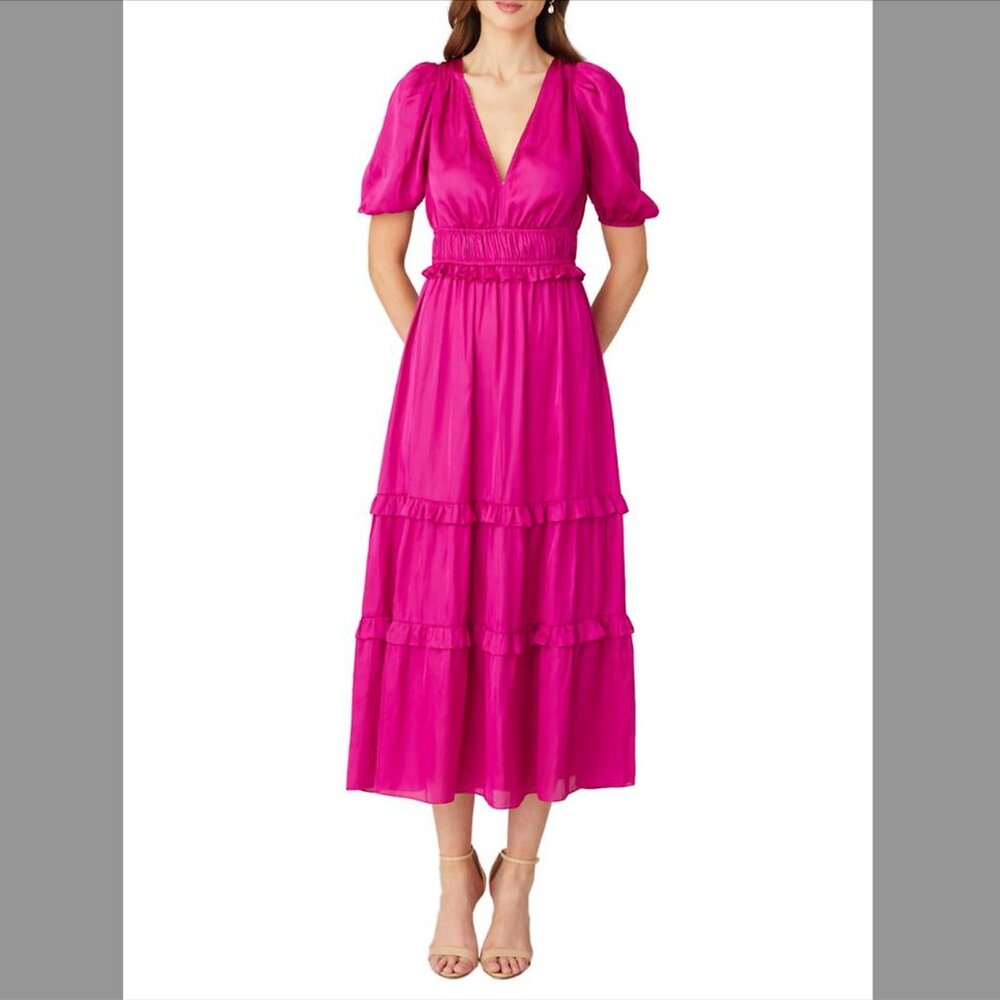 Shoshanna Marcela Ruffled Tiered Dress NWT